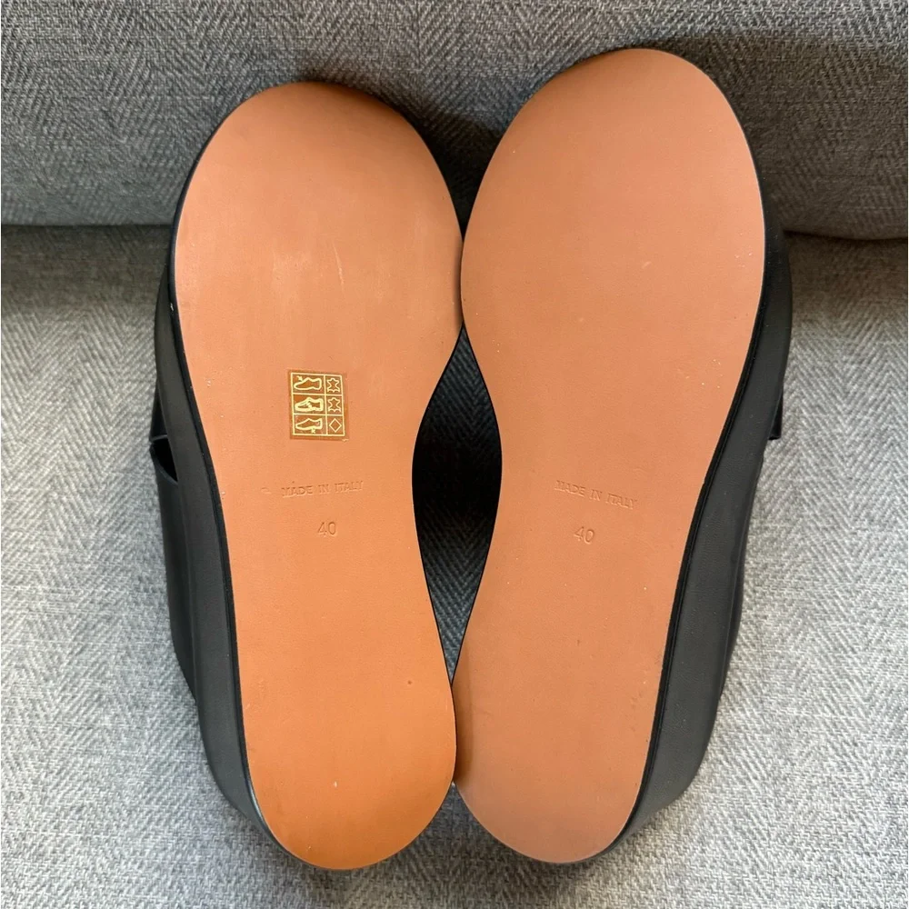 Women's Black Platform Slide Sandals